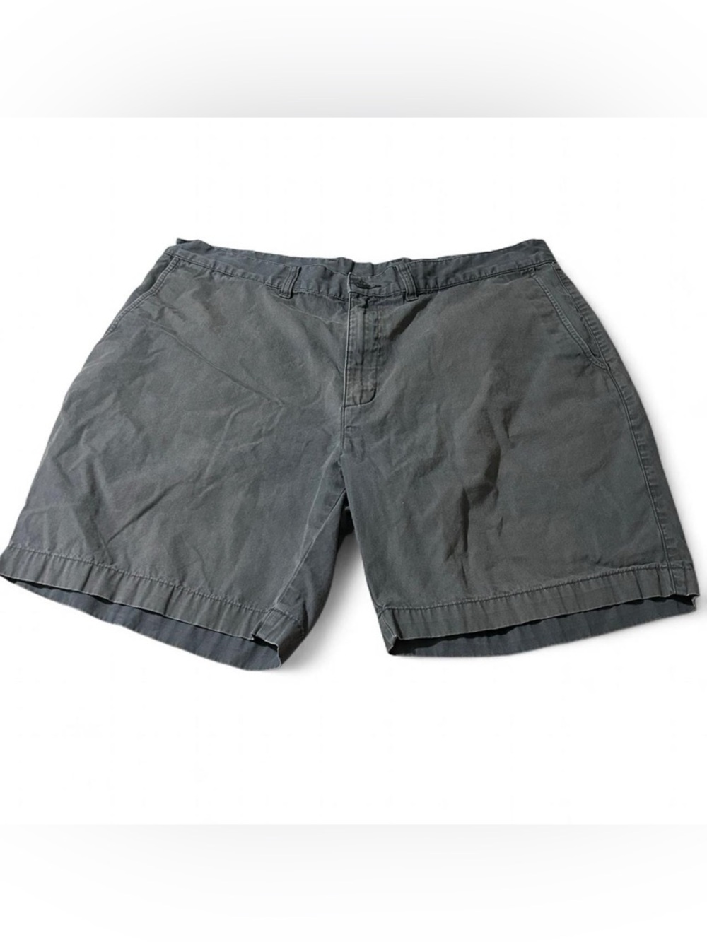 Men’s Patagonia Organic Cotton Flat Front 8 Inch Shorts Grey Size 38